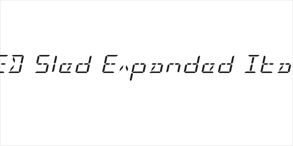 LED Sled Expanded Italic Logo
