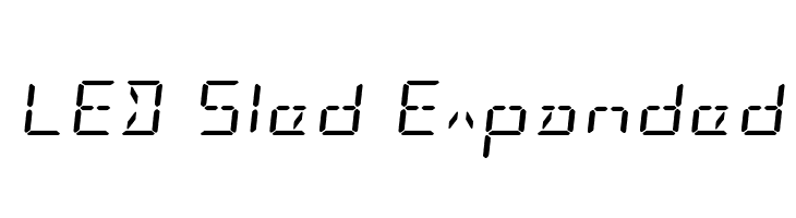 LED Sled Expanded  Descarca Fonturi Gratis