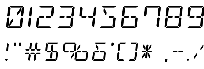 LED Sled Expanded Font OTHER CHARS