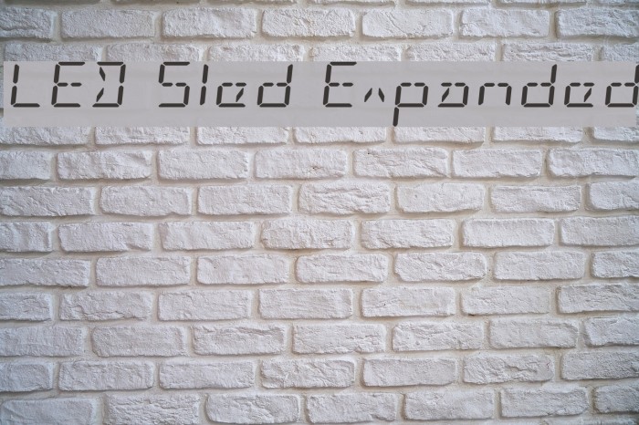 LED Sled Expanded Font examples