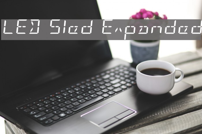 LED Sled Expanded Font examples