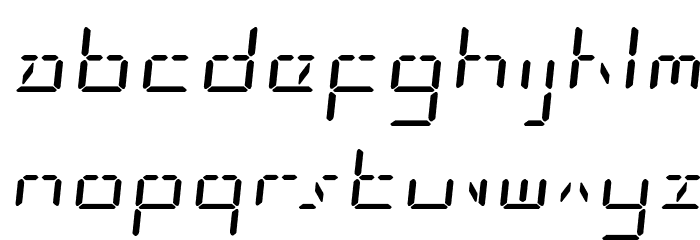 LED Sled Expanded Font LOWERCASE