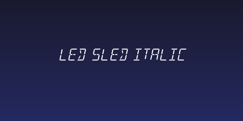 LED Sled Italic Social Header