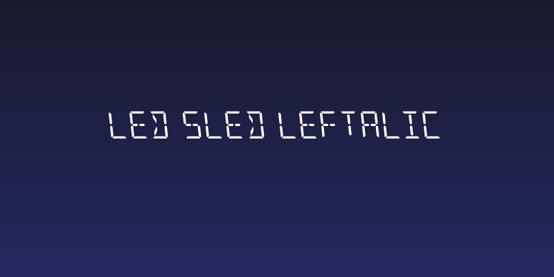 LED Sled Leftalic Social Header