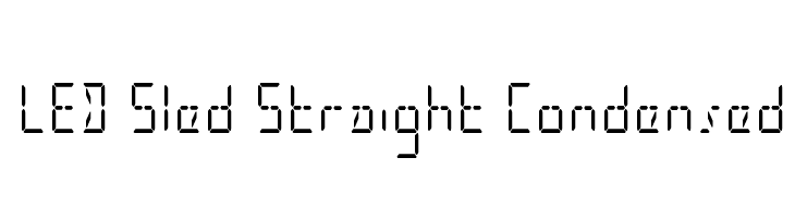 LED Sled Straight Condensed  les polices de caractères gratuit tlcharger