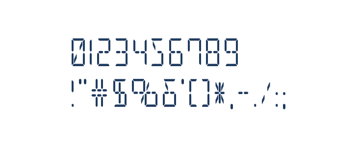 LED Sled Straight Condensed Other Characters