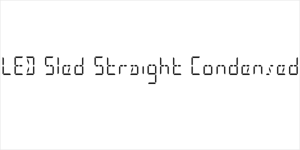 LED Sled Straight Condensed Logo