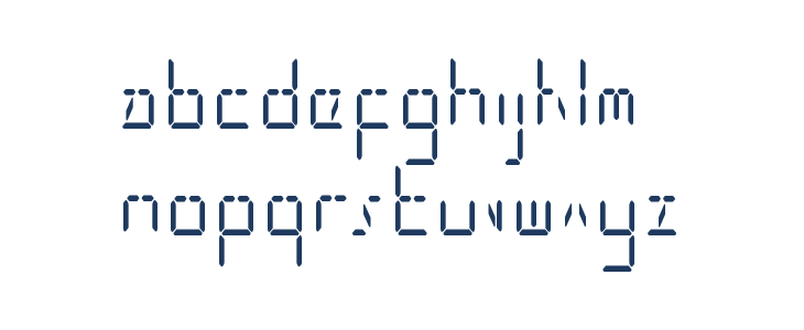 LED Sled Straight Condensed Lowercase