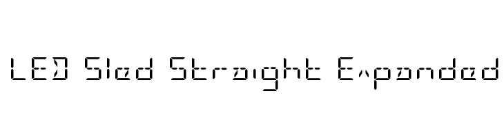 LED Sled Straight Expanded  नि: शुल्क फ़ॉन्ट्स डाउनलोड