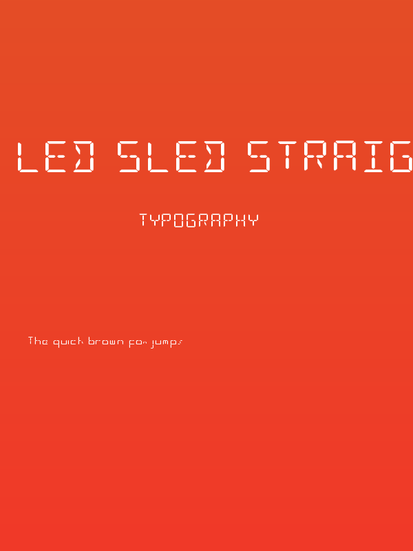 LED Sled Straight Expanded Poster