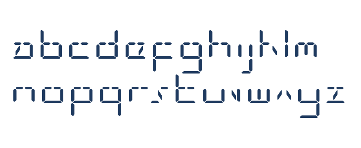 LED Sled Straight Expanded Lowercase