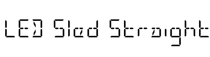 LED Sled Straight  免费字体下载
