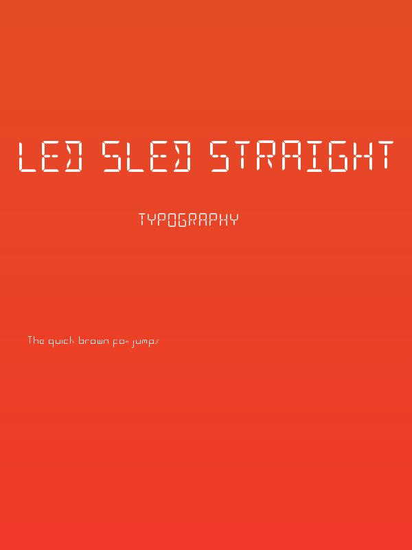 LED Sled Straight Poster