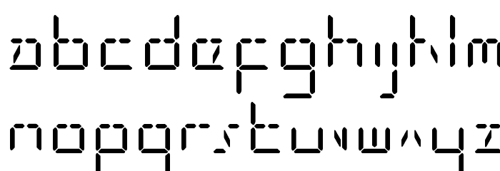 LED Sled Straight Font LOWERCASE
