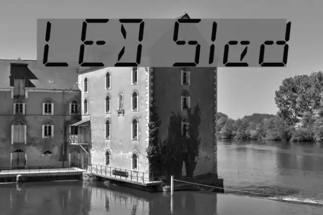 LED Sled Font examples