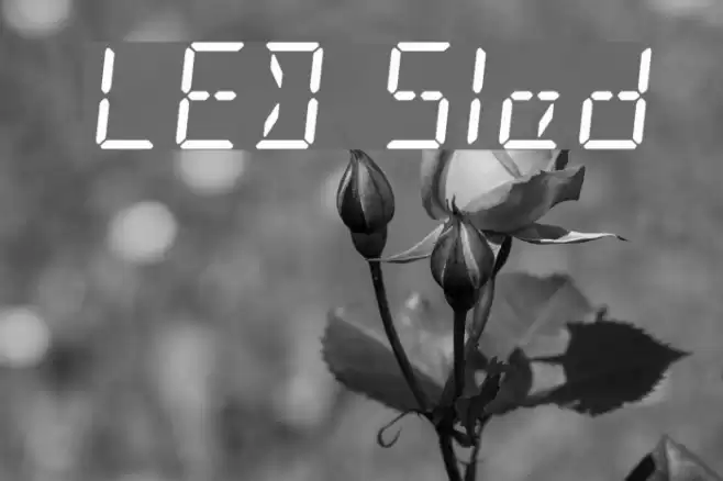 LED Sled Font examples