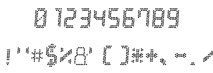 LED Stadion 7 Italic Font OTHER CHARS