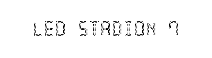 LED Stadion 7 Font