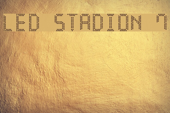 LED Stadion 7 Font examples