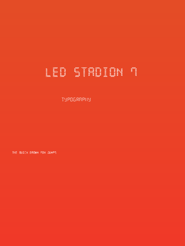 LED Stadion 7 Poster