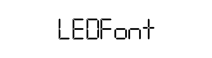LEDFont Шрифта