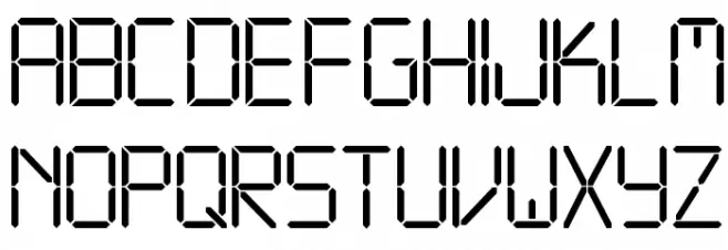 LEDFont Font Litere mari