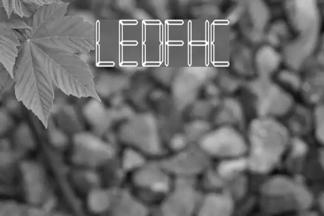 LEDFontHC Font examples