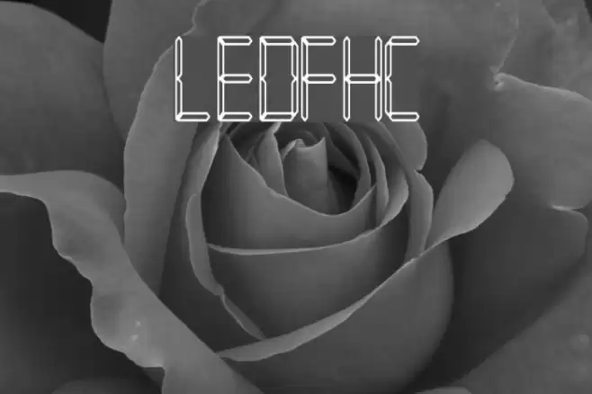 LEDFontHC Font examples