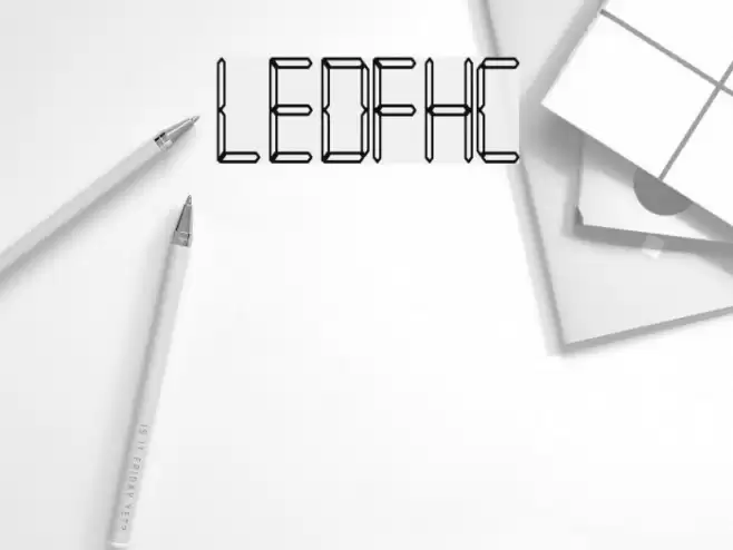 LEDFontHC Font examples