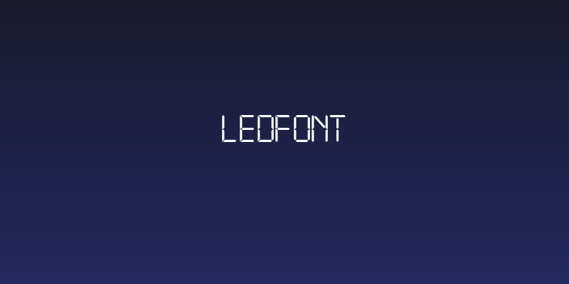 LEDFont Social Header