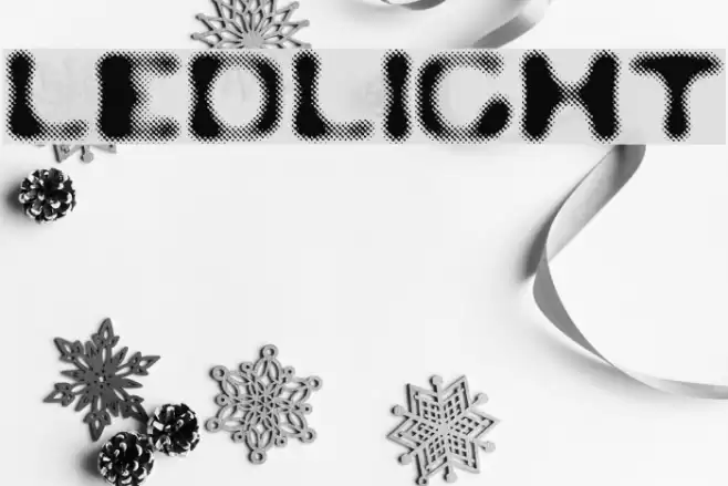 LEDLIGHT Schriftart examples