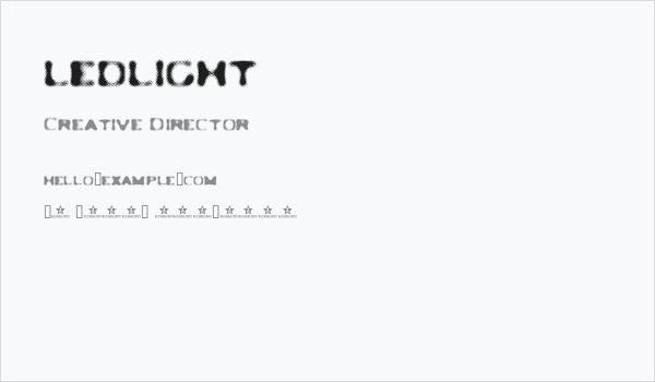 LEDLIGHT Business Card