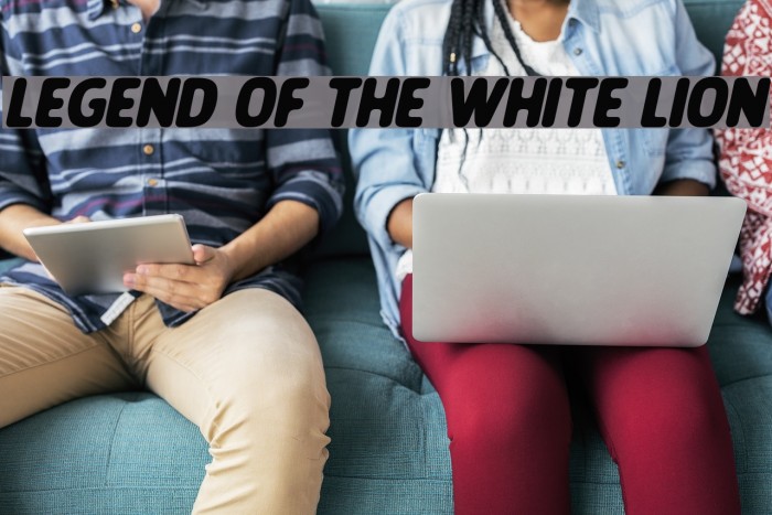 LEGEND OF THE WHITE LION Font examples