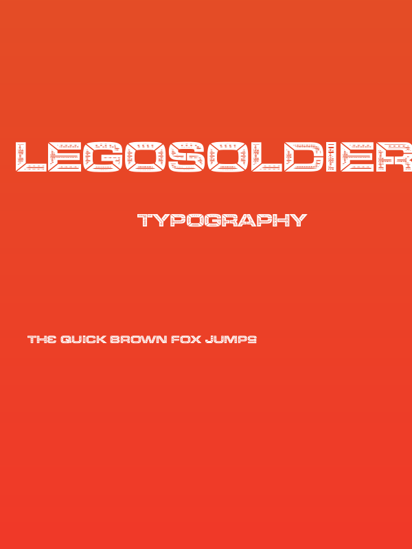 LEGOSOLDIERS Bold Poster