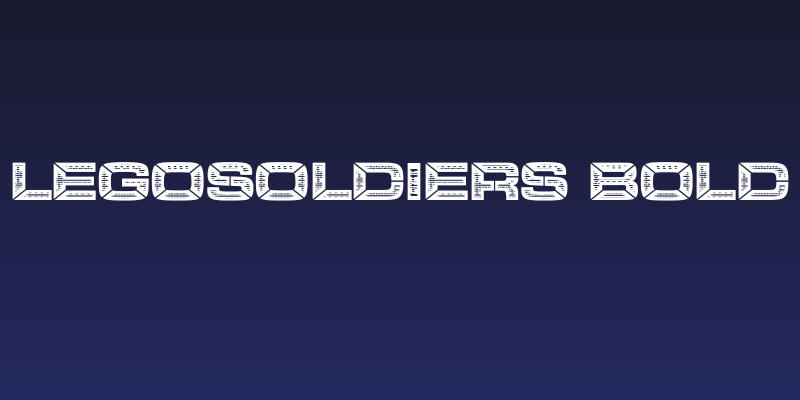 LEGOSOLDIERS Bold Social Header