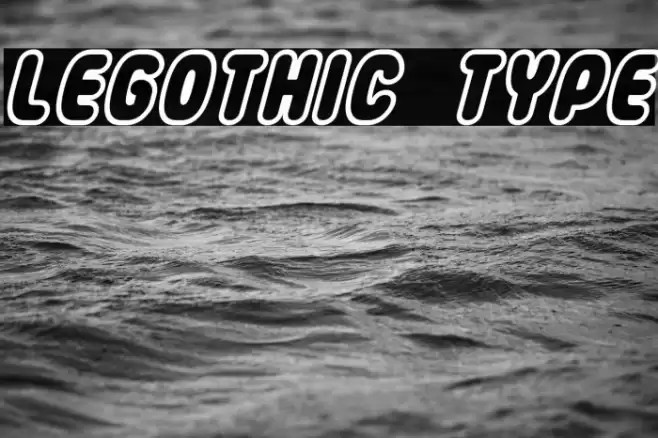LEGothic Type Font examples