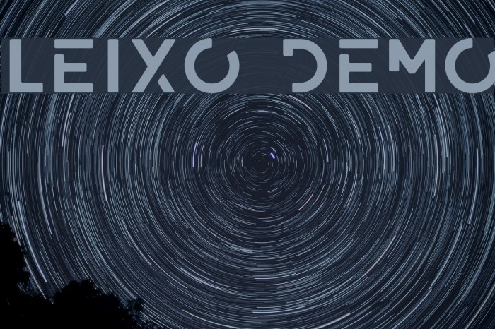 LEIXO DEMO Schriftart examples