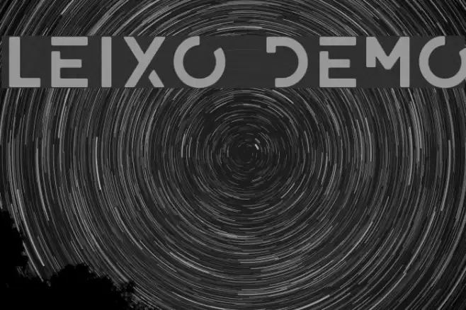 LEIXO DEMO Font examples