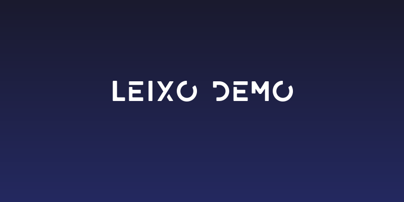 LEIXO DEMO Social Header