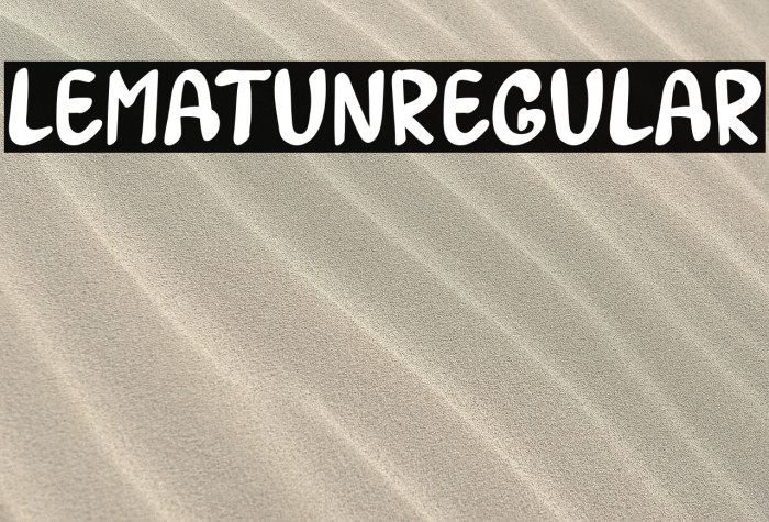 LEMATUN1Regular Example 3