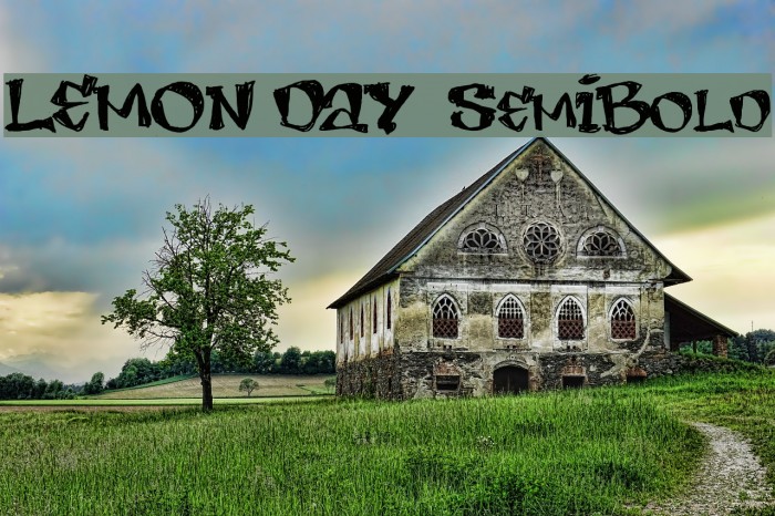 LEMON DAY SemiBold Font examples