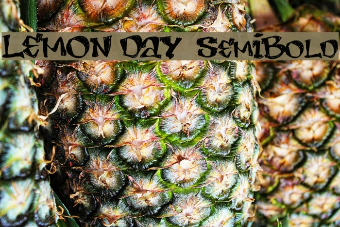 LEMON DAY SemiBold Schriftart examples
