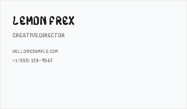 LEMON FREX Business Card