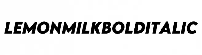 LEMON MILK Bold Italic  Fuentes Gratis Descargar