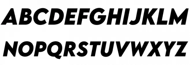 LEMON MILK Bold Italic 字体 大写