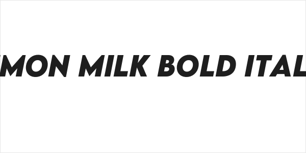LEMON MILK Bold Italic Logo