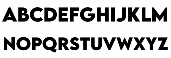 LEMON MILK Bold Font UPPERCASE