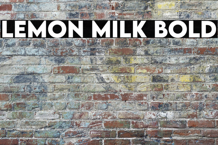 LEMON MILK Bold Example 2