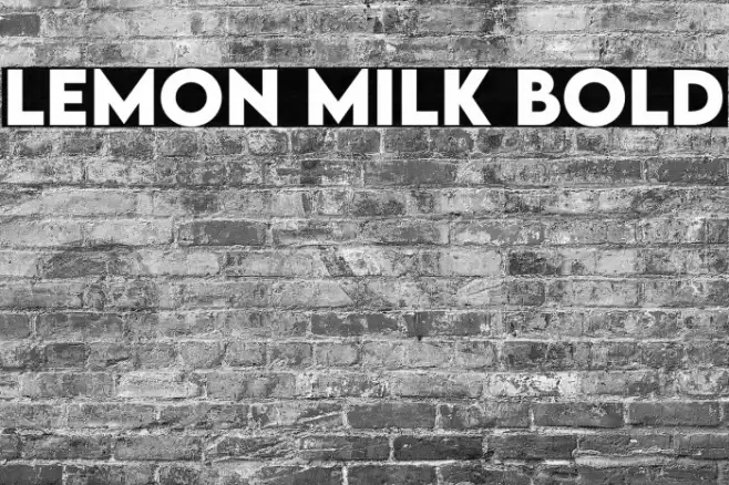 LEMON MILK Bold Font examples