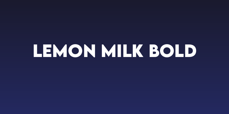 LEMON MILK Bold Social Header